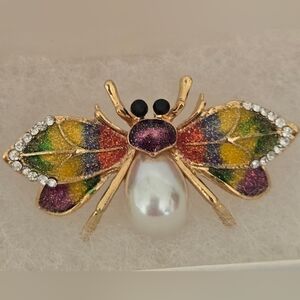 Colorful Bee Brooch